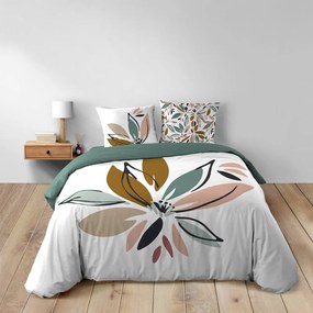 Бяло двойно удължено памучно спално бельо 240x220 cm Octavia – douceur d'intérieur