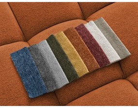 Теракотен шенилов сгъваем/с място за съхранение ъглов диван (ляв ъгъл/U форма) Everest – Bobochic Paris