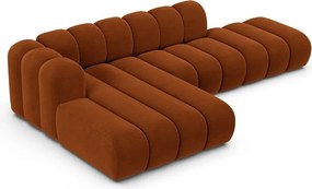 Оранжев ъглов диван (ляв ъгъл) Lupine – Micadoni Home