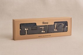 Комплект аксесоари за баня GRID Brush Gold 4 части