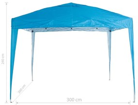 Сгъваема шатра Muhler 1006066, 3x3 м, Висока 2.4 м, Бързо разгъване POP UP, Син