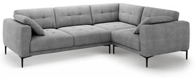 Сив ъглов диван (десен ъгъл/L форма) Bemy – Micadoni