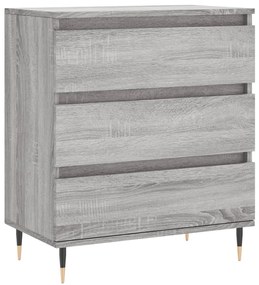 827178 vidaXL Сайдборд, сив сонома, 60x35x70 см, инженерно дърво