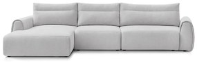 Светлосив ъглов диван Aden – Bobochic Paris