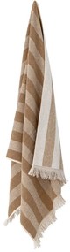 Кафява и бежова памучна кърпа 50x100 cm Elaia - Bloomingville