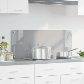 Sonata H Кухненски стенен панел Светлосиво 100x40x0,6 см Закалено стъкло