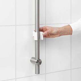 Органайзер за душ Brabantia ReNew 1004187, 7.5х13.3х24.4 см, Дъно с отвори за вода, Устойчивост на корозия, Бял