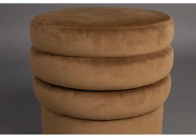 Кафява кадифена табуретка Aditi – Dutchbone