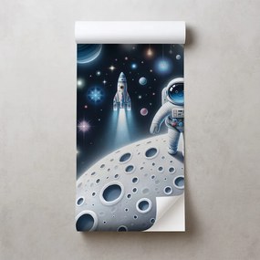 Самозалепващ тапет – Детска вселена с астронавти