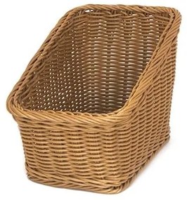 Панер водоустойчив PVC правоъгълен за франзели, кафяв 25x17x13x22см, GCC (674036B-OT) - Horecano