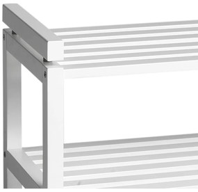 Бяла стойка за обувки от масивна бреза Confetti – Rowico