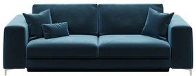 Тъмно синьо кадифе, разтегателен диван Devichy , 256 cm Rothe - devichy