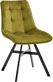 Кухненски стол Gina-Маслинено зелено (2) парчета