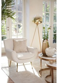 Кремаво кресло от букле Vinstra – Light &amp; Living