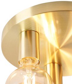 Интелигентна таванна лампа златиста кръгла с 3 Wi-Fi G95 - Facil