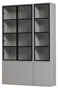 Светлосива витрина от борова дървесина 53x230 cm Basic - vtwonen