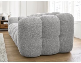 Светлосив диван от прежда с примки от букле 232 cm Hippolyte – Bobochic Paris