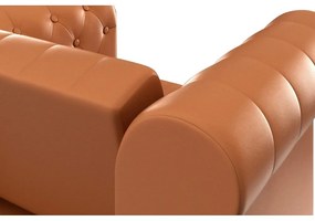 Кафяво кресло честърфийлд от изкуствена кожа Felix – Støraa