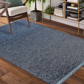 Висококачествен син килим за всекидневна Ширина: 200 см | Дължина: 290 см