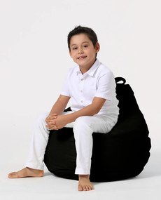 Градински пуф Premium Kids, цвят Черен