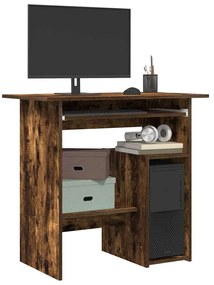815477 vidaXL Бюро, опушен дъб, 80x45x74 см, инженерно дърво