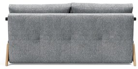 Сив разтегателен диван Wood Twist Granite, 96 x 167 cm Cubed - Innovation