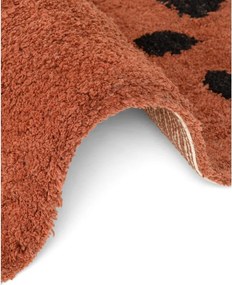 Кафяв памучен детски килим подходящ за пране/ръчно изработен 120x149 cm Snuggle Berry – Hanse Home