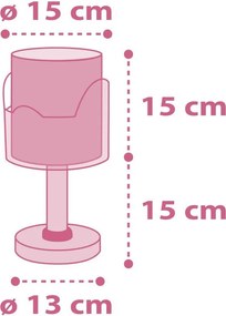 Лампа за четене Ango Little Elephant-розов