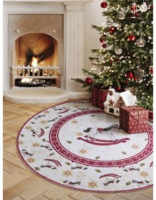 Червен кръгъл килим с коледен мотив ø 160 cm Toy's Delight Rocking Horse – Villeroy&amp;Boch