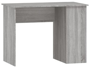 823030 vidaXL Бюро, сив сонома, 100x55x75 см, инженерно дърво