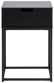Черно нощно шкафче Mitra - Actona