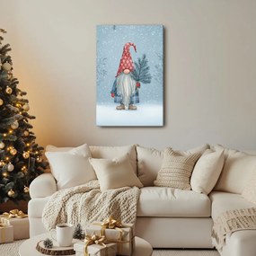 Картина на платно – Коледна магия с джудже