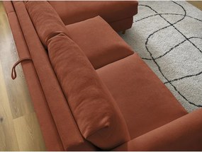 Оранжев ъглов диван Cocoone – Bobochic Paris