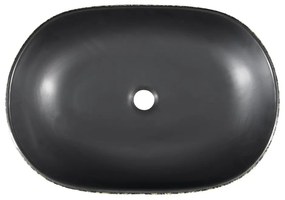 Черна/синя керамична мивка 60x40 cm Priori – Sapho