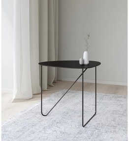 Черна метална масичка за кафе 37x44 cm Curve M Bull – LIND DNA