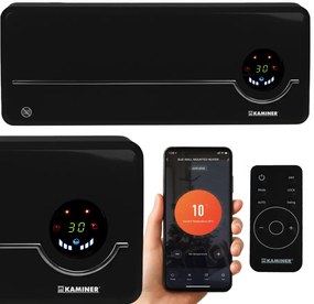 Въздушна завеса Kaminer AIRO 2000W с WiFi управление и керамичен PTC нагревател