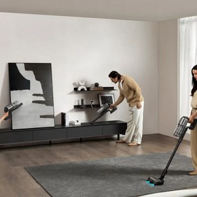 Безкабелна прахосмукачка Dreame Z30 AquaCycle VZV77B, 855W, 310AW, 150000 об/мин, 3 степени, 0.32/0.4/0.6 л, 90 мин, HEPA H14, LED, Безчетков мотор, Черен