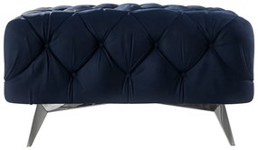 Тъмносиня кадифена табуретка Chelsea – Ropez