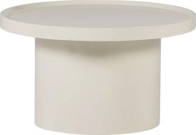 Сиво-бежова кръгла масичка за кафе ø 70 cm Veluna – WOOOD