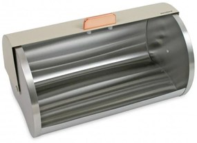 Кутия за хляб Klausberg KB 7271, 39 см, Без отпечатъци, Метална, Бежов/сребрист