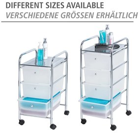 Мобилен рафт за баня с 4 чекмеджета Messina Messian - Wenko