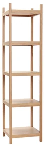Рафт от дъбово дърво 45x180 cm Mason - Hübsch
