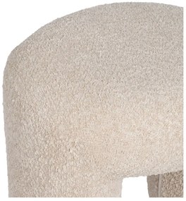 Бежова табуретка от плат букле Suave – Ixia