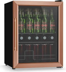 Klarstein Beersafe хладилник за напитки с витринна врата | 64 x 48 см | 60 литра | 85 W | медно/черен