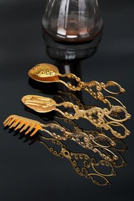 Комплект щипки (3 броя), цвят Златист