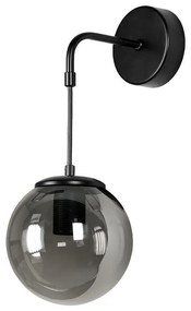 Аплик СИТИ, черен/сив, 1xE27