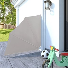 Сгъваема странична тента за балкон, кремава, 140x140 см