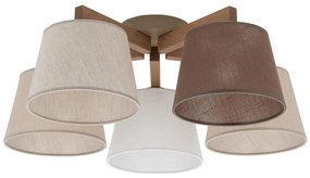 Brilagi - Плафонен полилей LATTE SABIA 5xE27/15W/230V бор/микс