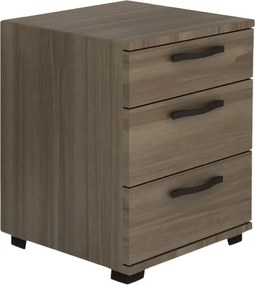 Нощно шкафче Roco от меламин в орехов цвят 40x39x57см.