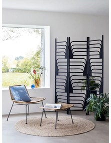 Ваза от оранжево стъкло в стил деко, височина 18 cm - Hübsch